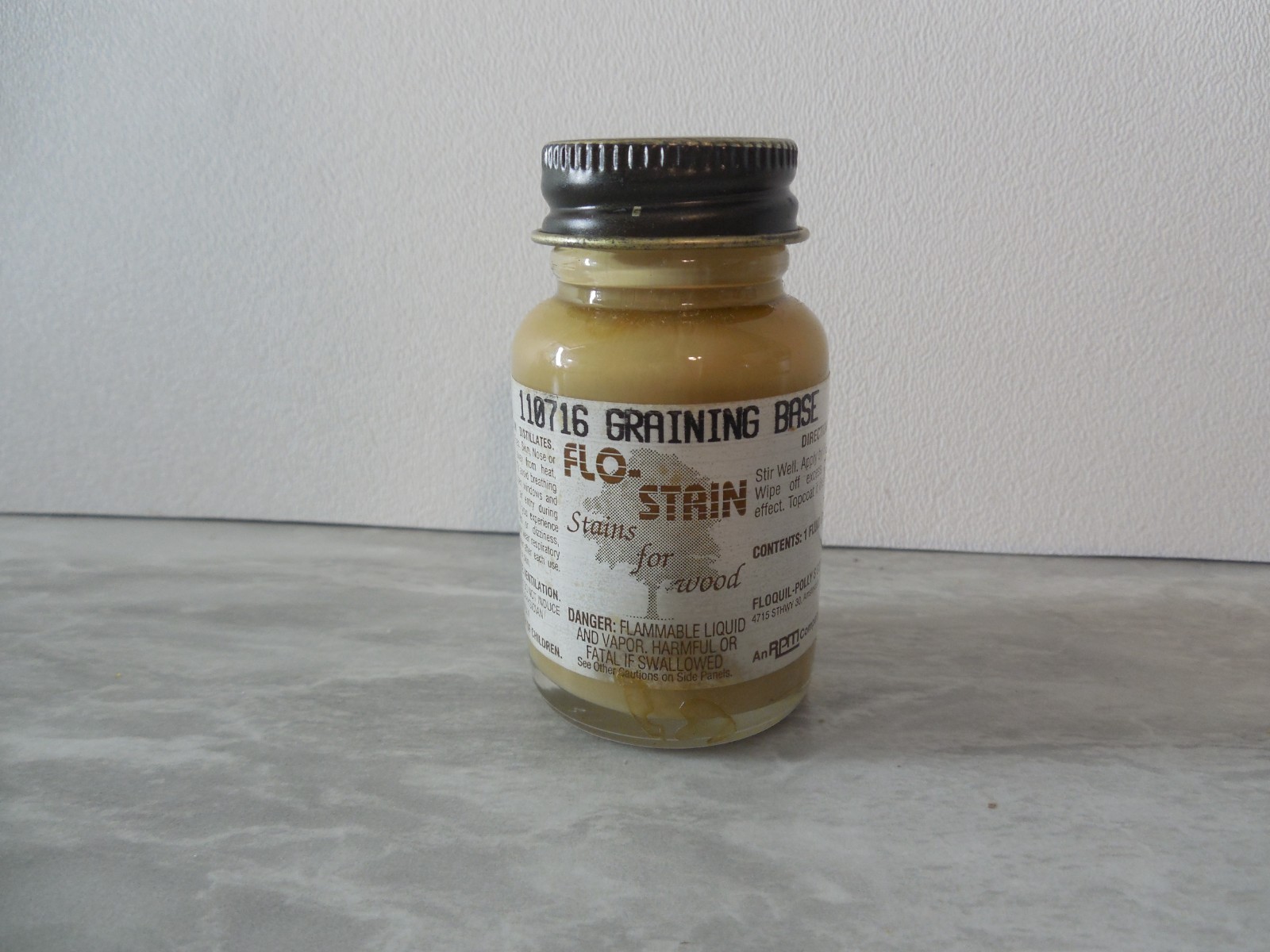 FLOQUIL FLO-STAIN ~ STAIN FOR WOOD MODEL – 1 oz – 110716 GRAINING BASE ~ LOT A
