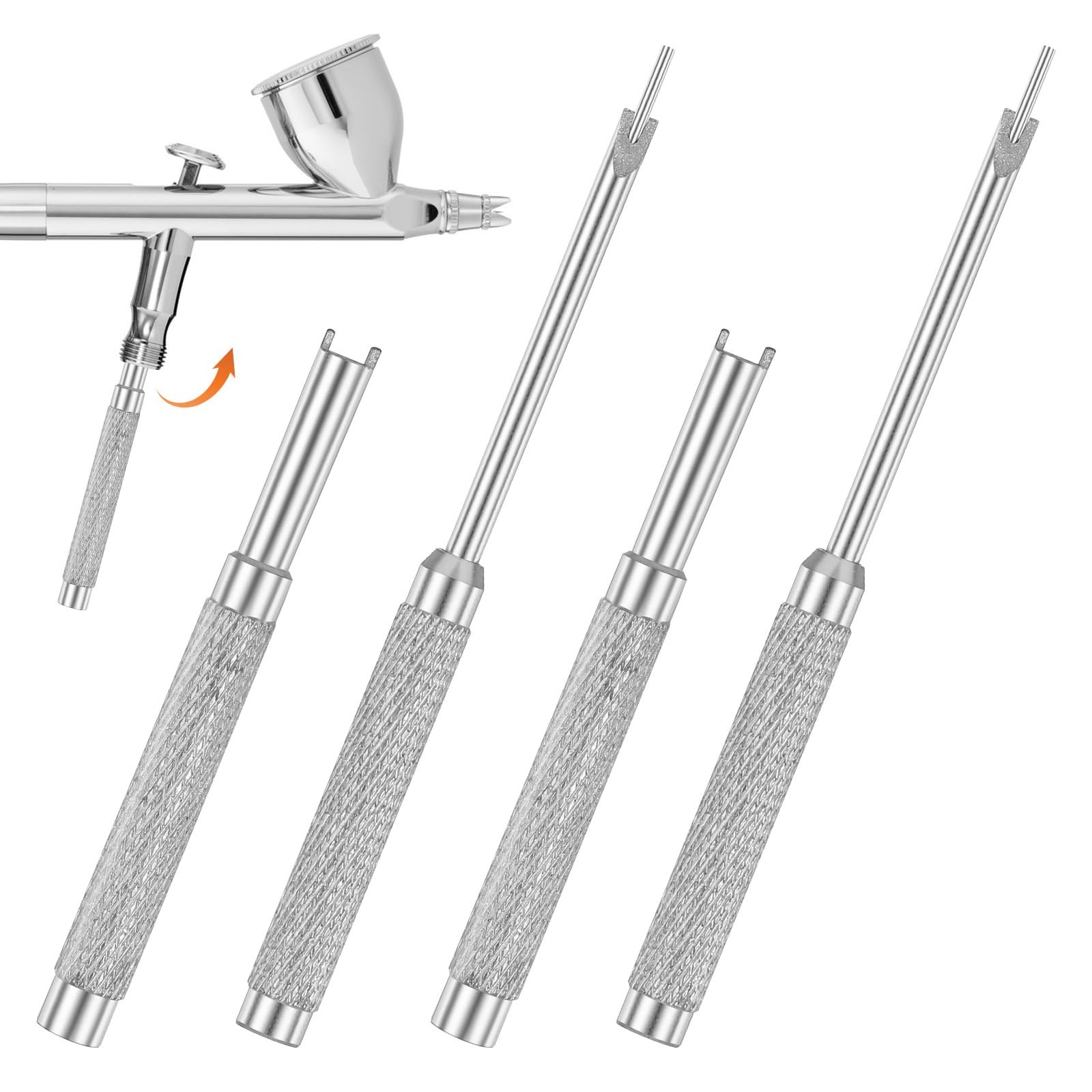 4PCS Air Brush Valve Screw Replacement Needle Packing Nut Tool Accessories