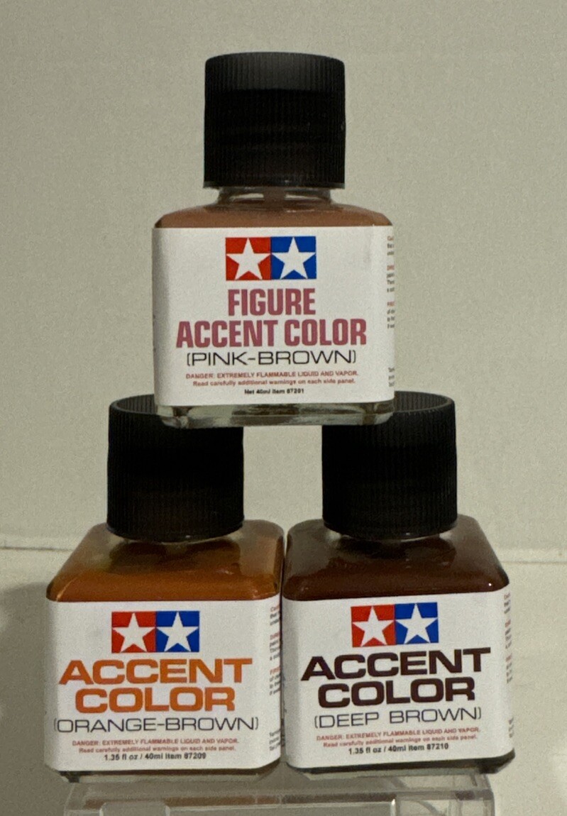 Tamiya panel line accent color 3 pcs Brown Accents