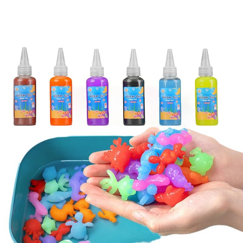 Coniuty Magic Water Elf Toy Powder Refill 6 Packs + 12 Bottles Multicolor