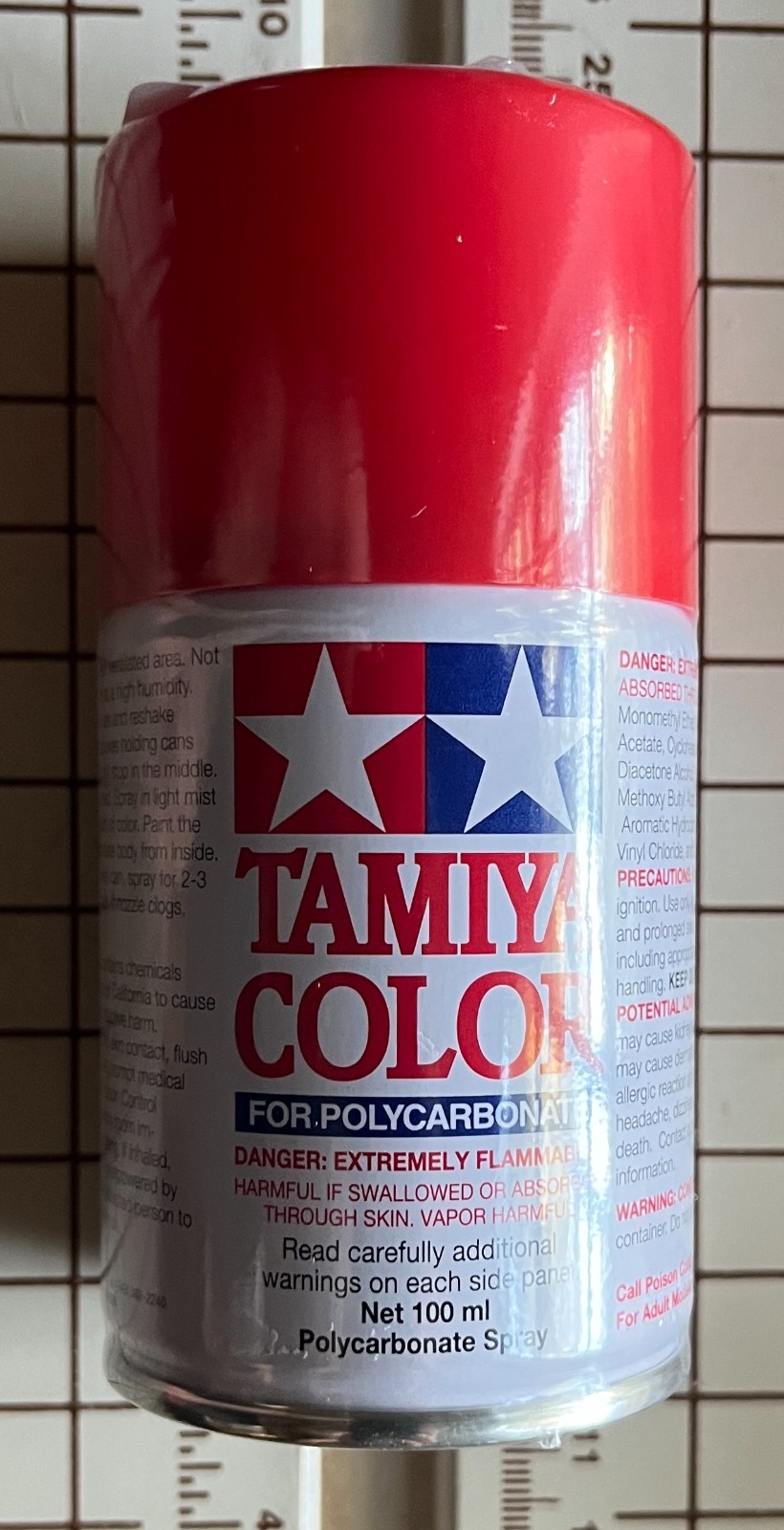 Tamiya RC PS-2 Red Spray Paint Polycarbonate Bodies 100ml # 86002