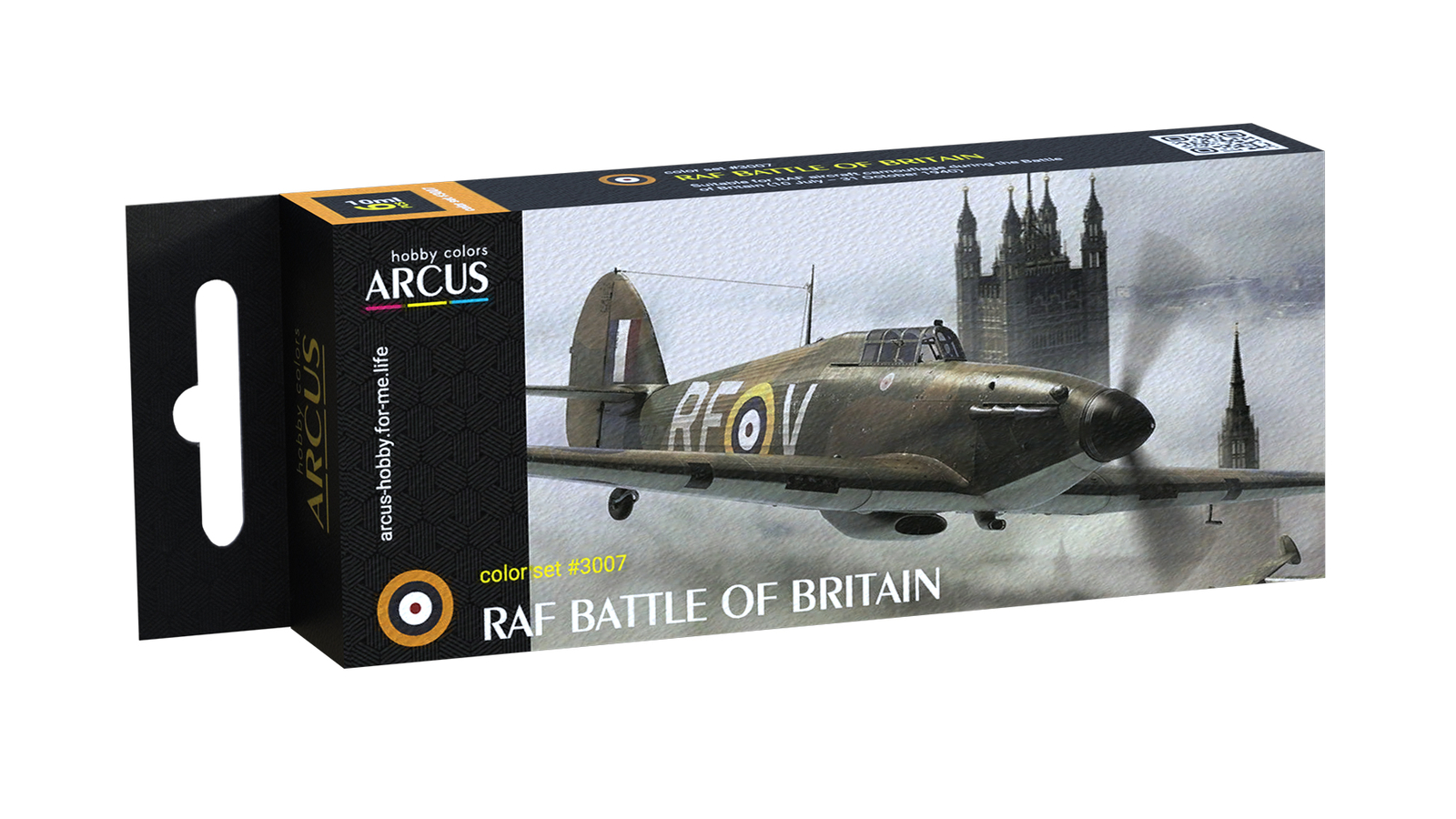 Arcus 3007 Enamel paints set RAF Battle of Britain 6 colors in set 10ml
