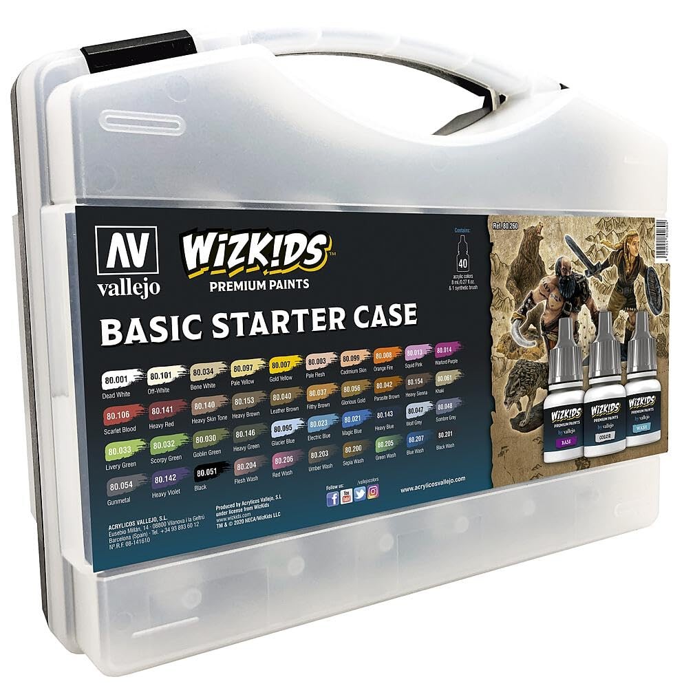 – Wizkids Basic Starter Case | Game Color | Premium Acrylic Paint Set for Mod…