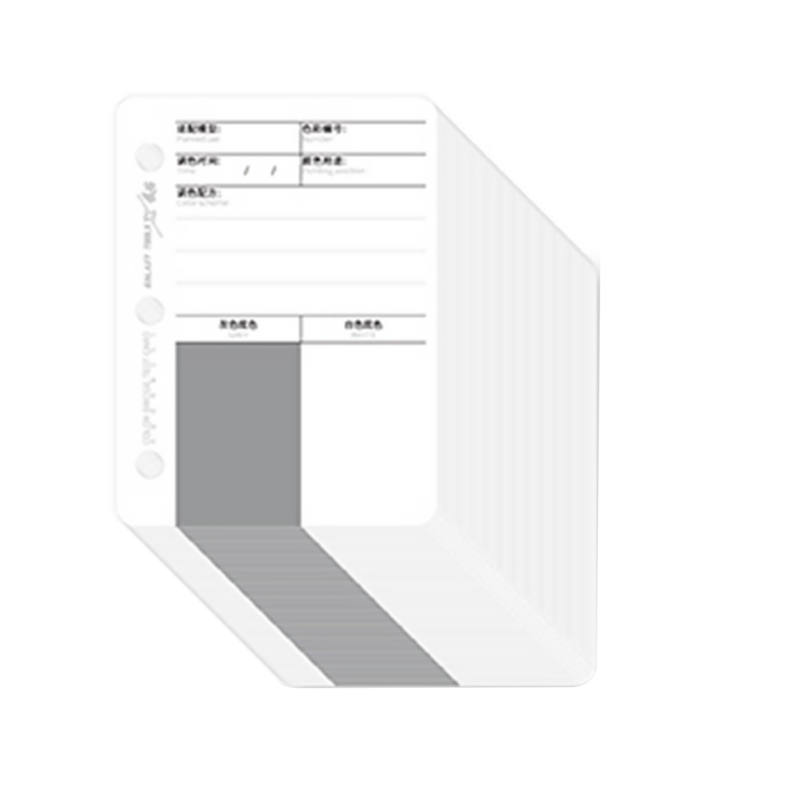 Model Paint Paper Background Color Test Card Kit For Cardboard Masking Tool