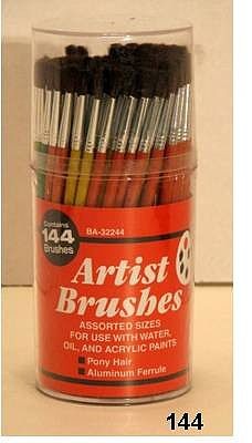 Atlas Brush 144 Economy Camel Brushes 1-6