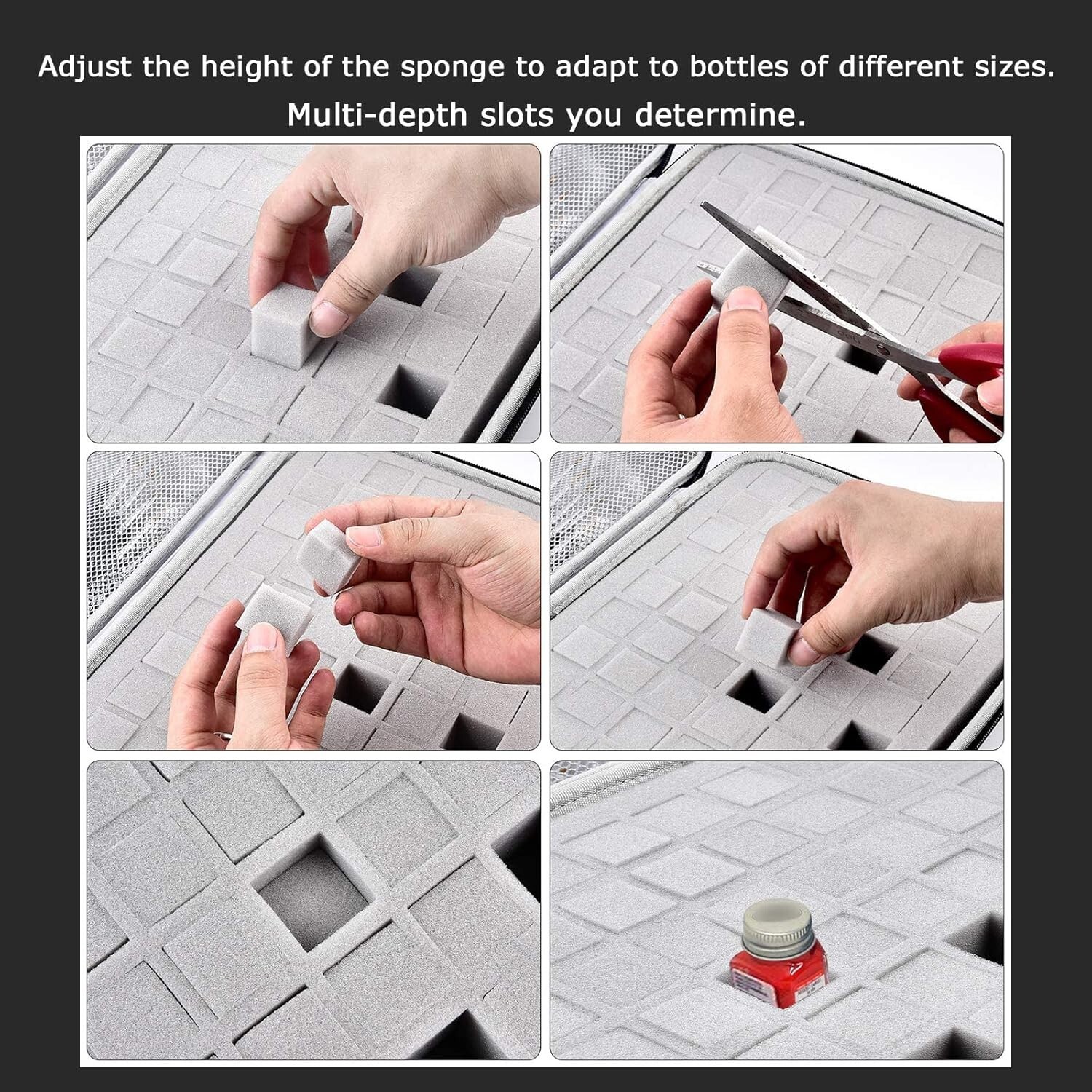Model Paint Storage Case Compatible with Testors Paint Set Paints Organizer