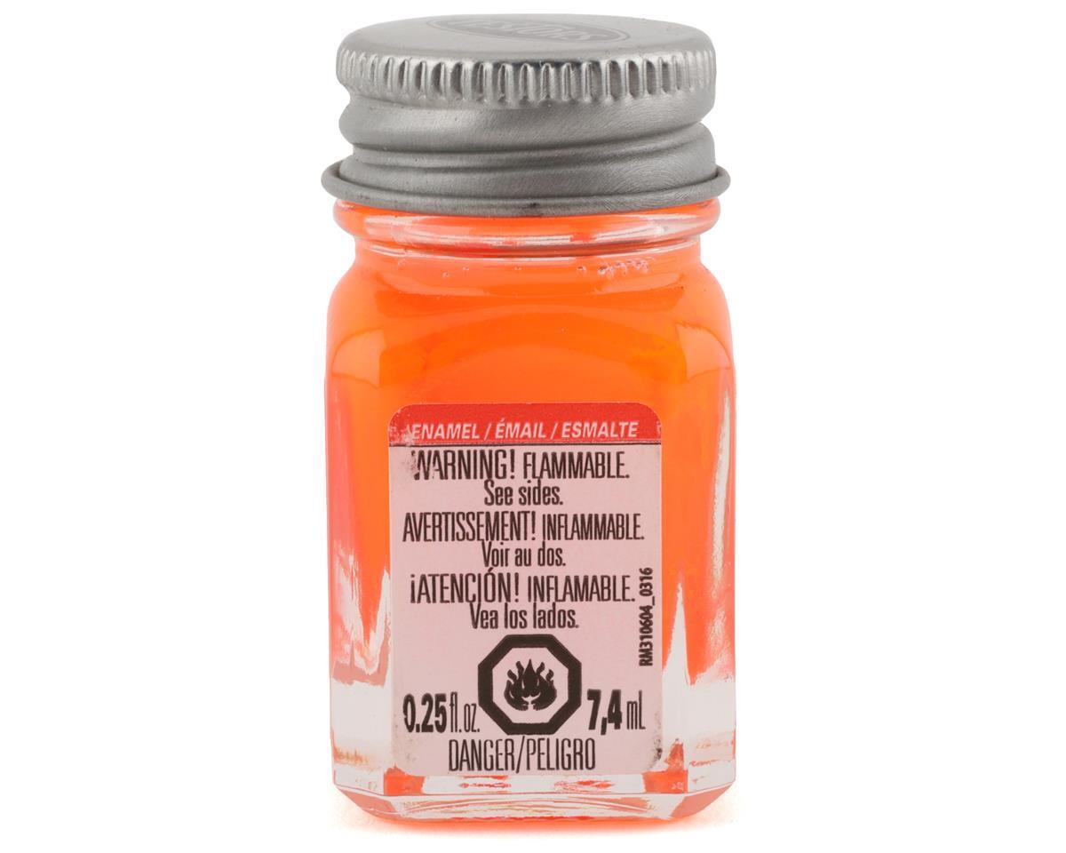 Testors Orange Fluorescent Enamel Paint (1/4oz) [TES1173TT]