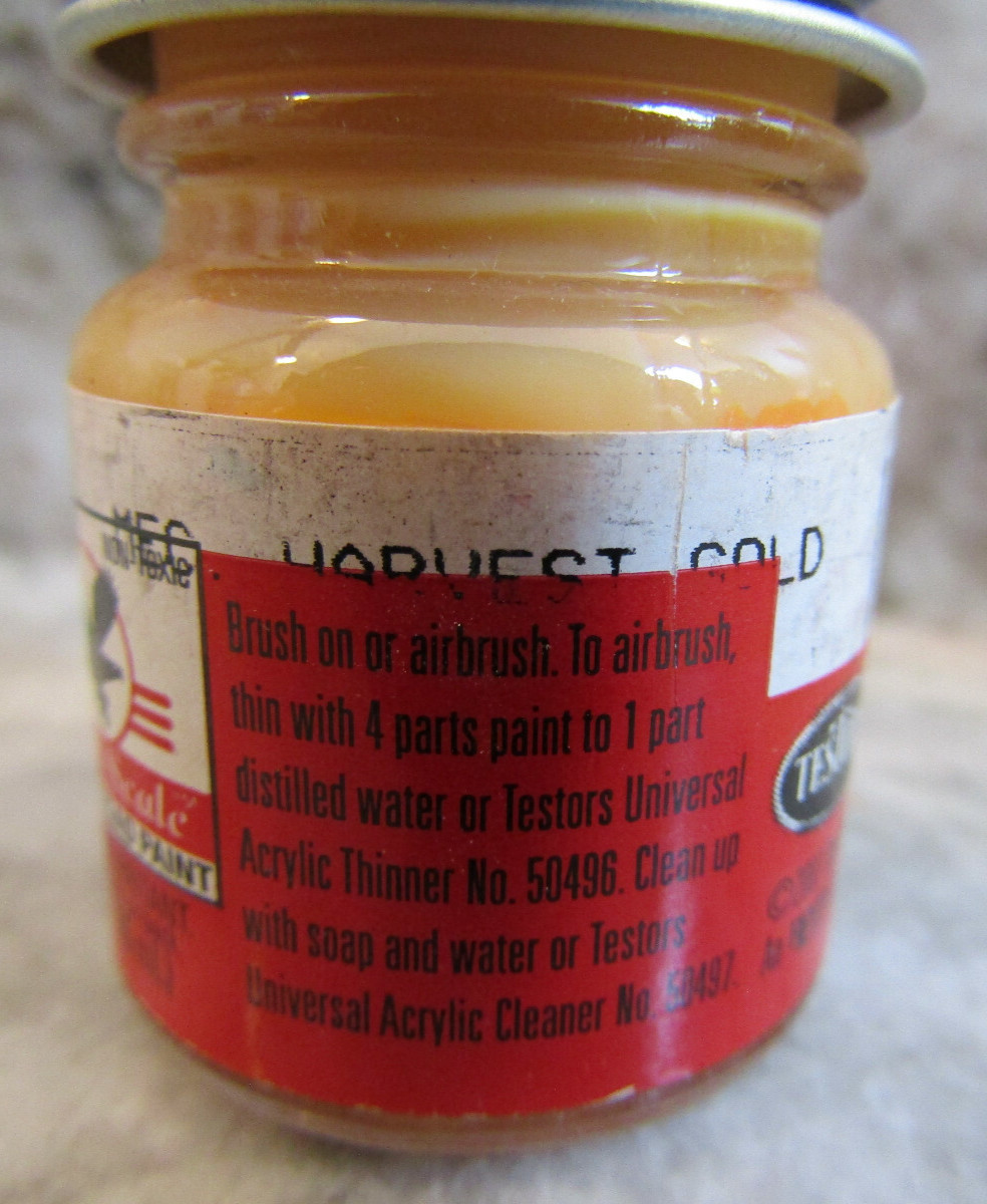 FLOQUIL POLLY SCALE MODEL RAILROAD PAINT .5oz .5 OUNCE – MEC. HARVEST GOLD