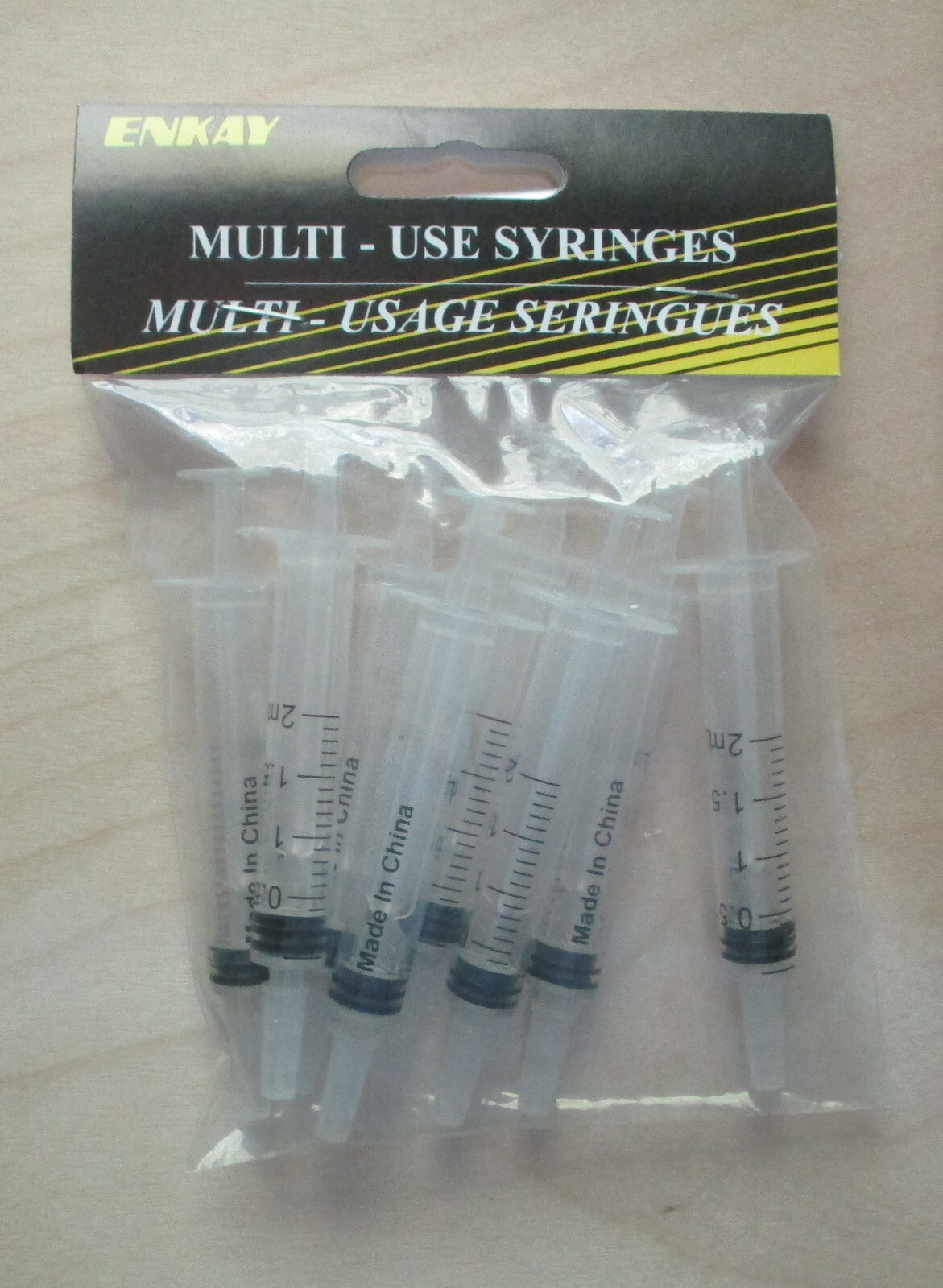 2ml Small Multi-Use Straight Tip Syringes 8 Bagged ENKAY HOBBY MODEL TOOL 8002