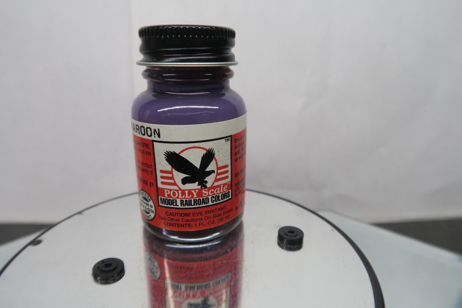 VINTAGE POLLY SCALE RAILROAD COLORS E/L MAROON F414242 1 FL OZ. PLEASE READ!