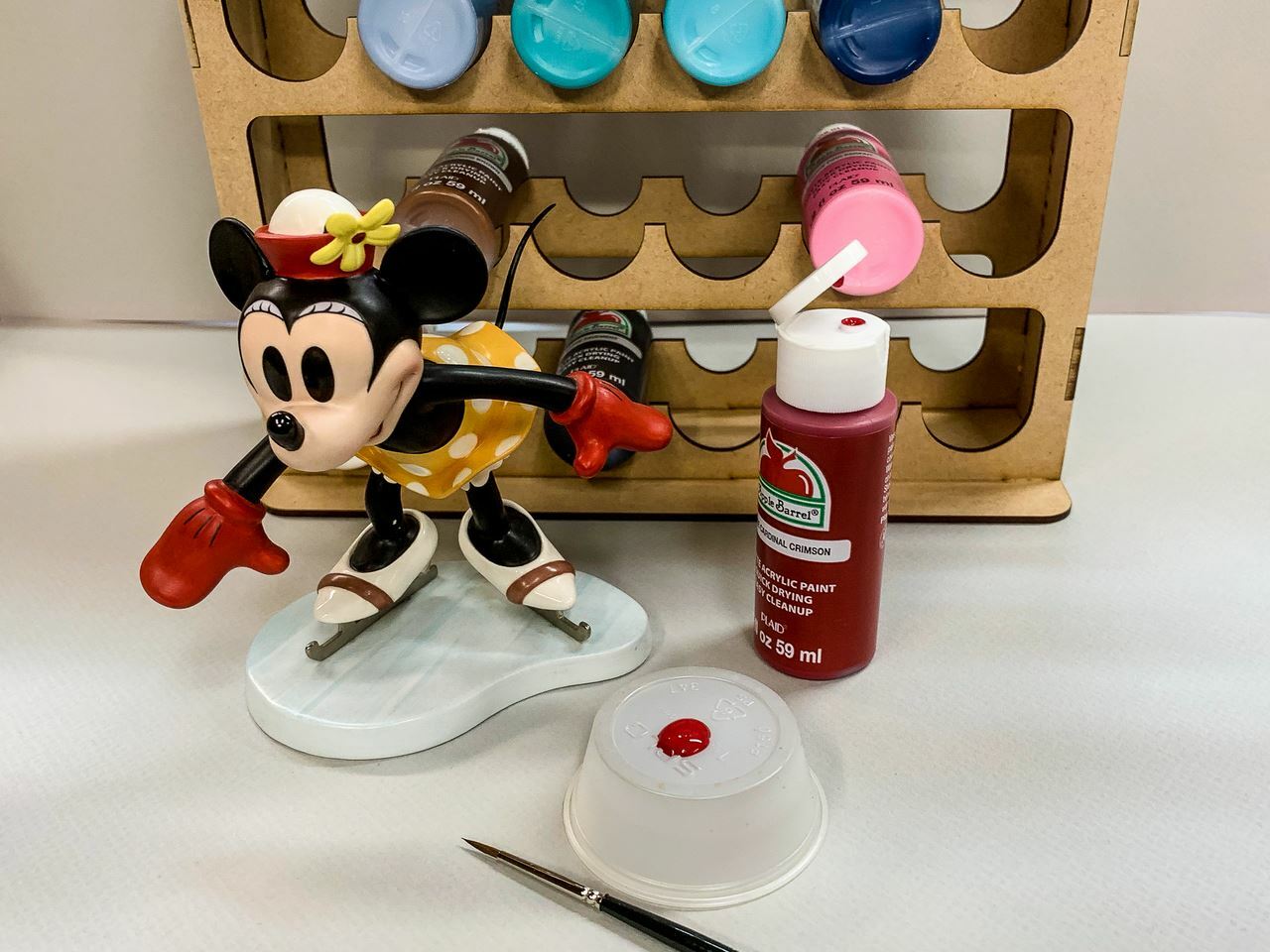 Vertical Paint Rack For 2oz Craft Paints – 36mm Diameter Bottles