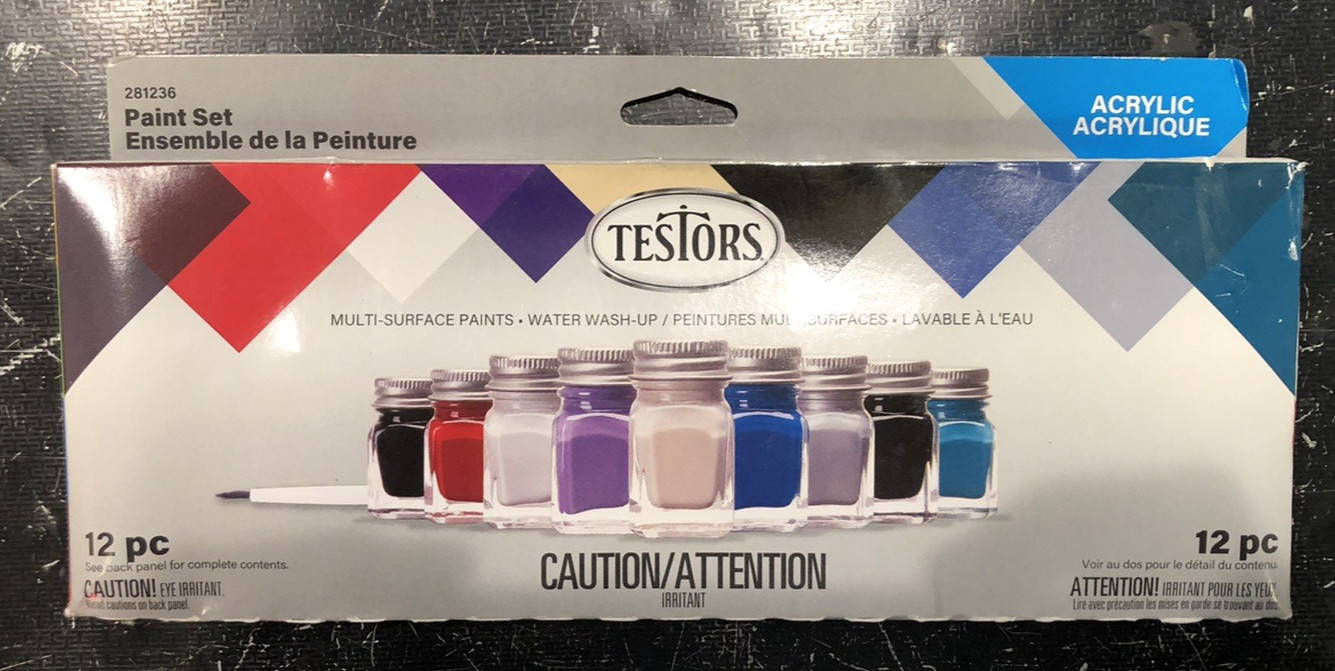 Testors Acrylic Auto Truck Acrylic Paint Set 281236