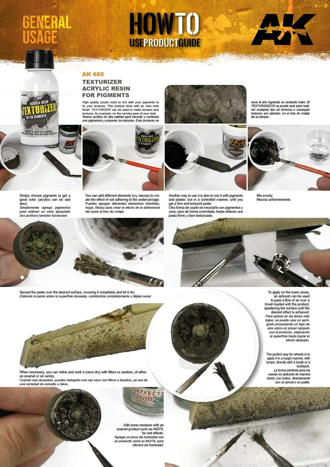AK Interactive: TEXTURIZER ACRYLIC RESIN – Terrain & Splatter FX – 100ml – AK665