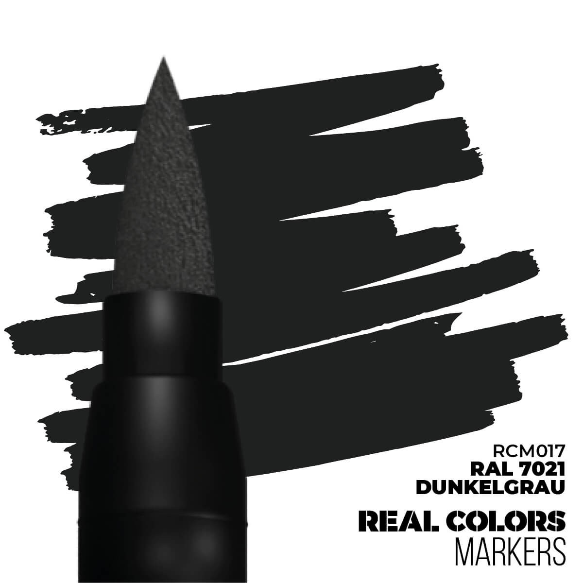 AK Interactive Acrylic Paint Marker Dark Gray RAL7021 RCM017