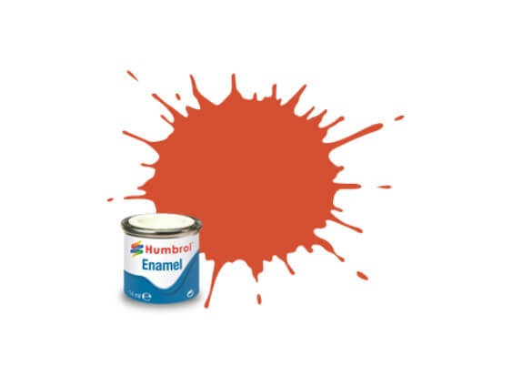 Humbrol 14ml Red Satin Enamel Paint