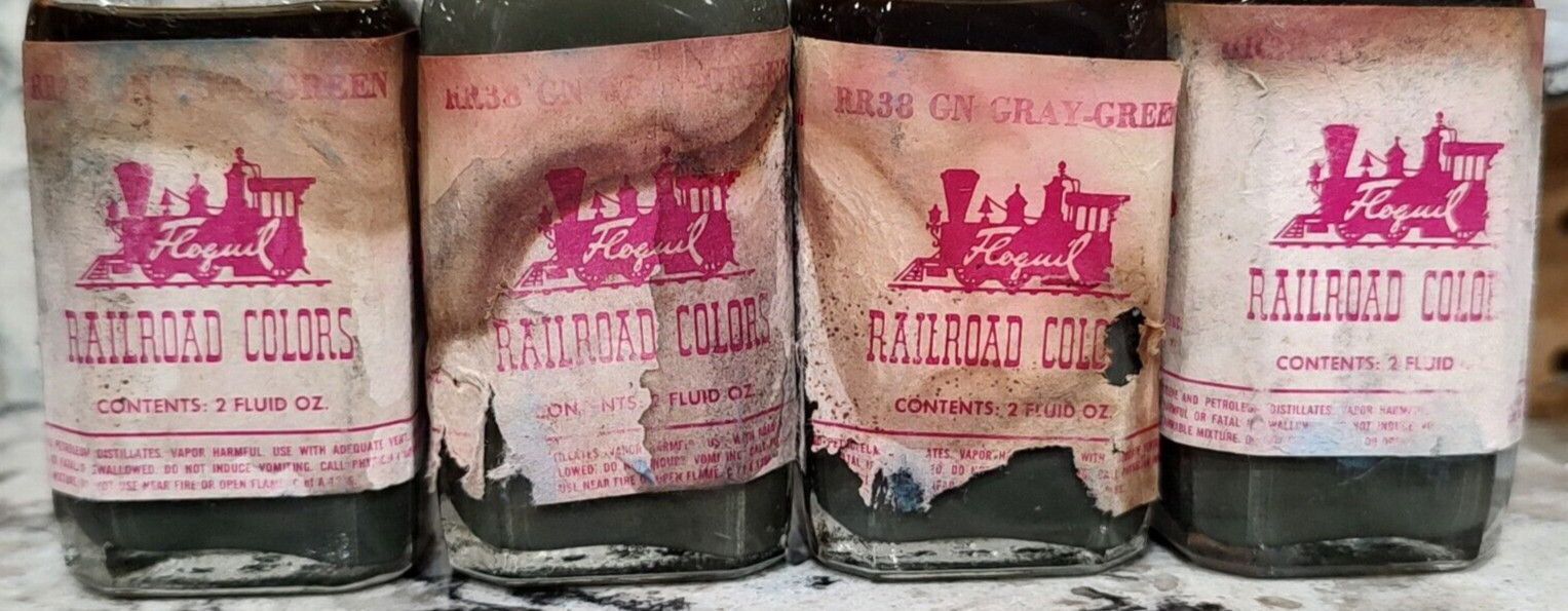 FLOQUIL RAILROAD COLORS PAINT – 2oz 2 OZ- RR38 GN GRAY-GREEN