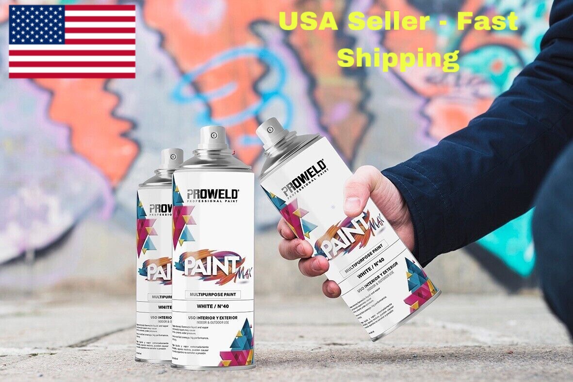 Acrylic Spray Paint 400 ml , 13 OZ – US Fast Ship, pick any color, (4 pack)
