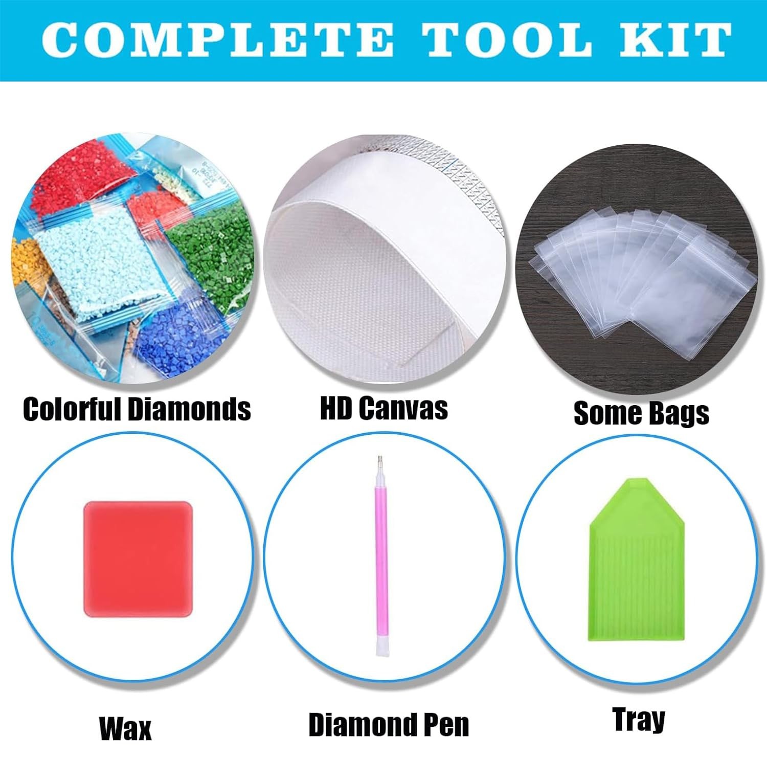 Diamond Painting Kits for Adults, Colorful Forest Waterfall 5D Diamond Art Paint