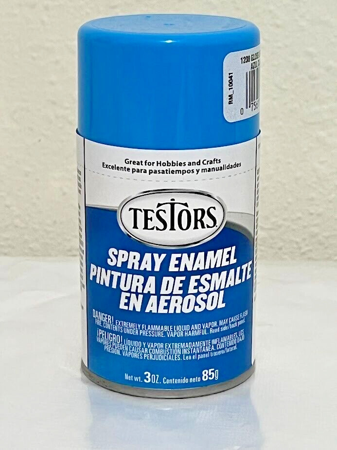 Testors Spray Paint ~ Gloss Light Blue 1208T ~ Enamel 3oz Rust-Oleum Hobby