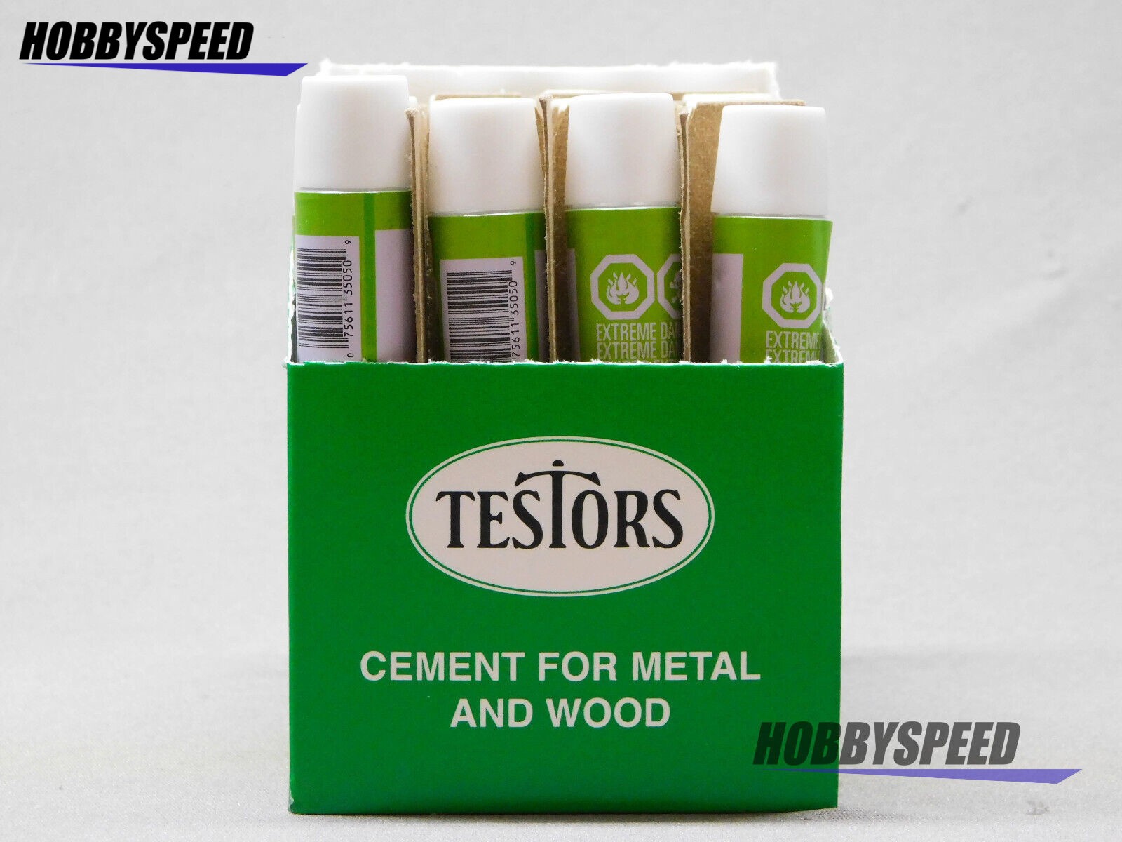 TESTORS 3505 METAL & WOOD ADHESIVE CEMENT CASE glue bond 5/8 oz TES3505-CASE(24)