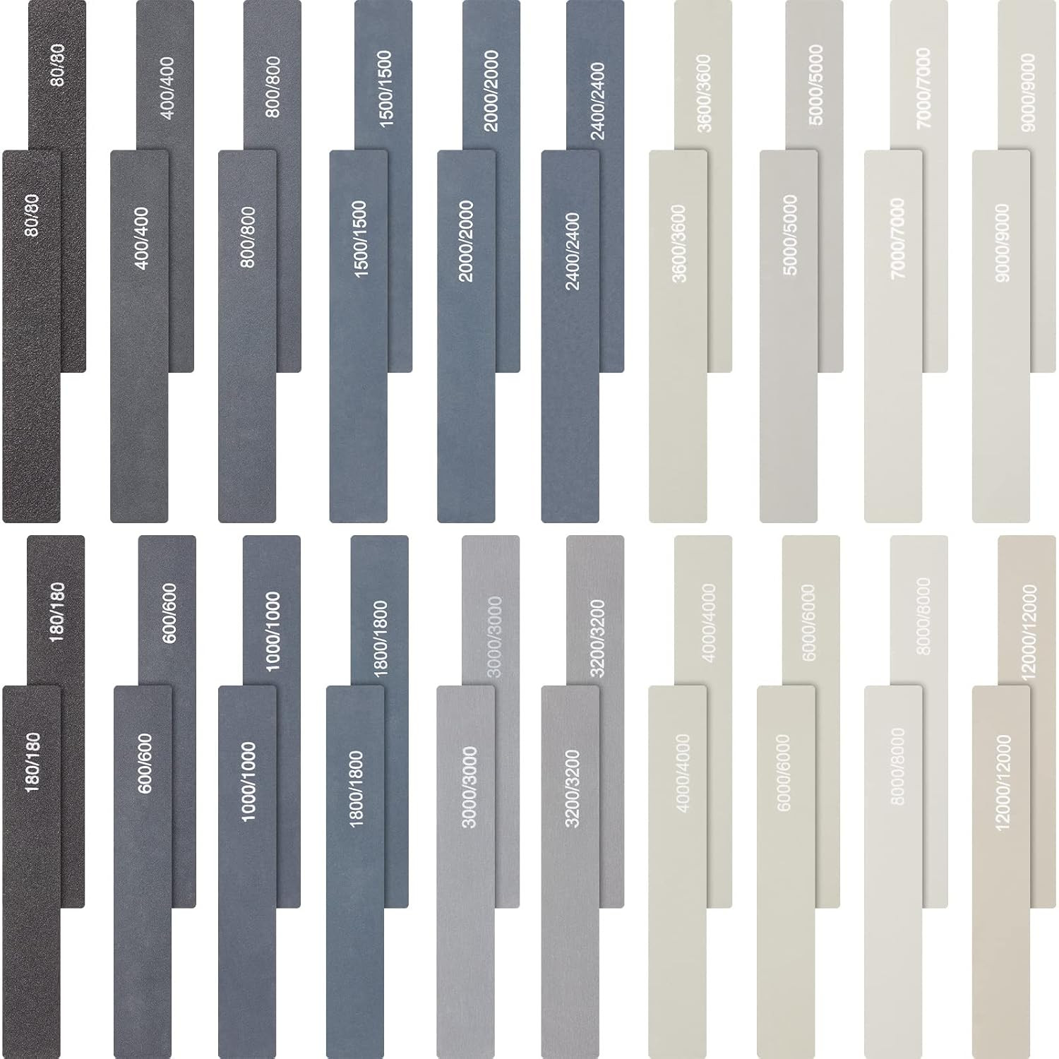 40 Pcs Polishing Sticks Sanding Sticks for Plastic Models Metal Wood Buffing Too