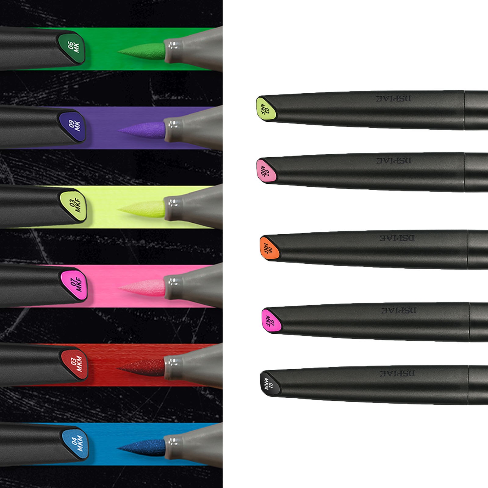 DSPIAE Water-based Soft Tip Marker Pen for Plastic Model Hobby DIY Coloring 5ktA