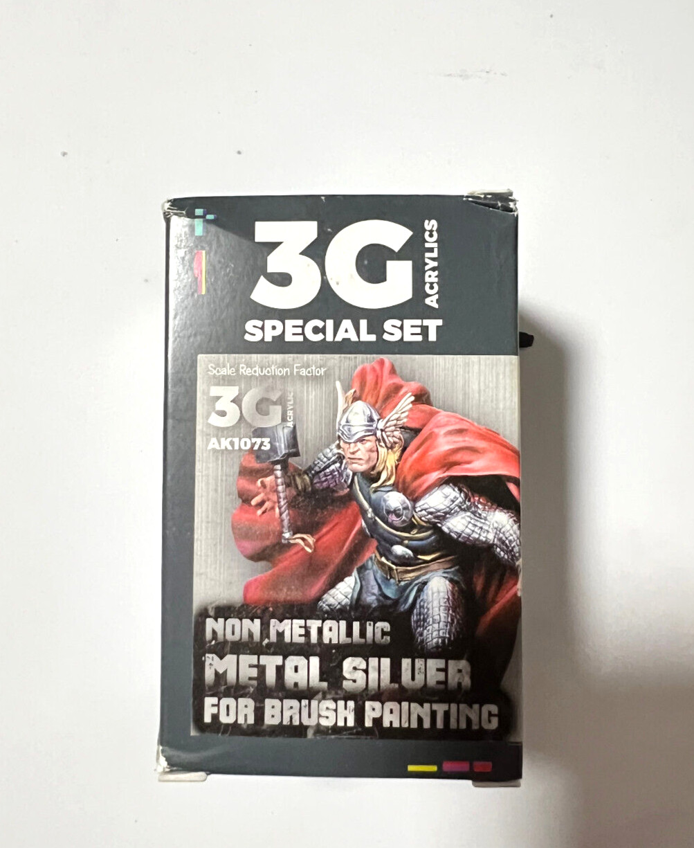 AK INTERACTIVE 3G ACRYLICS SET – NON METALLIC METAL SILVER