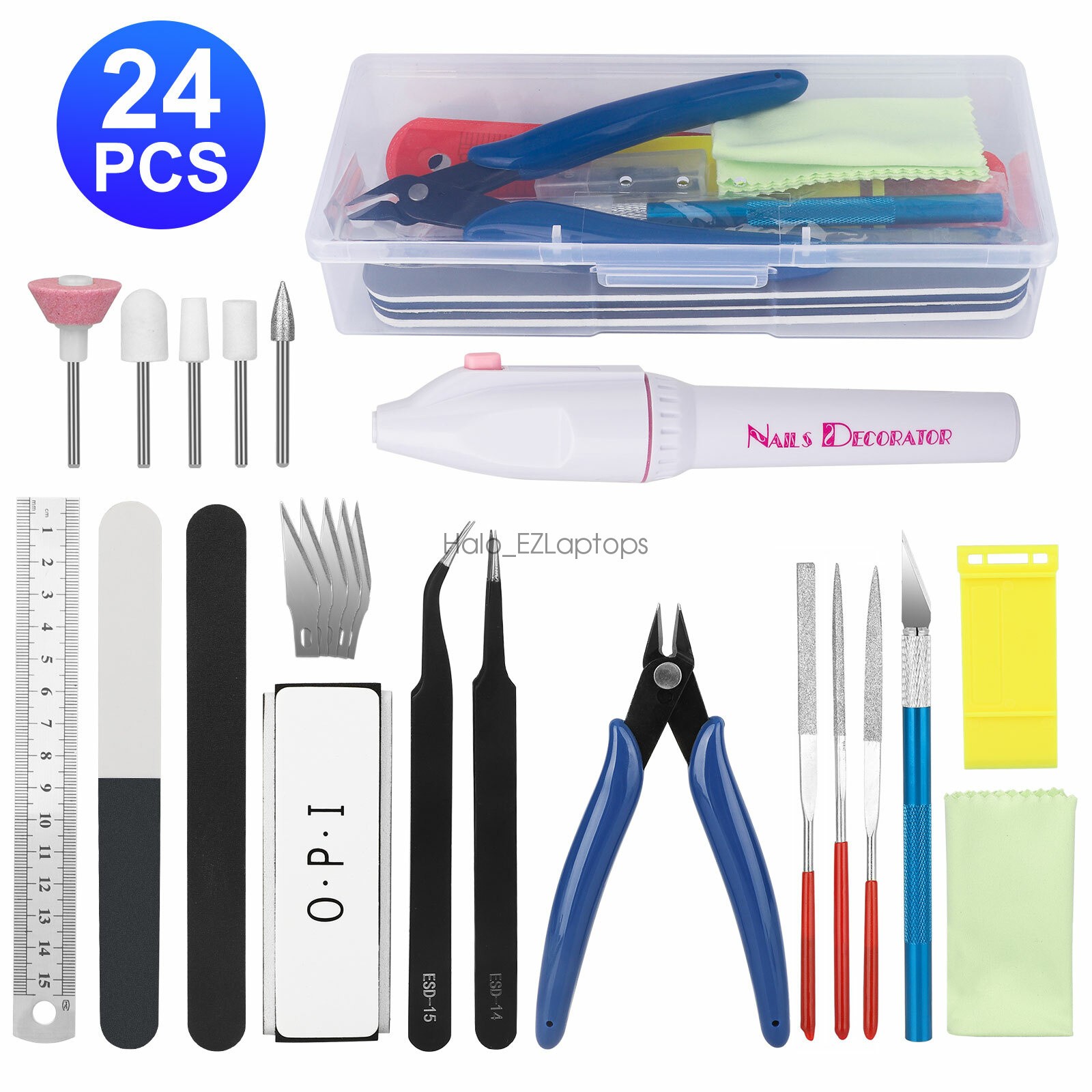 24Pcs Model Building Tool Kit Gundam Car Vehicle Craft Assembly Tools