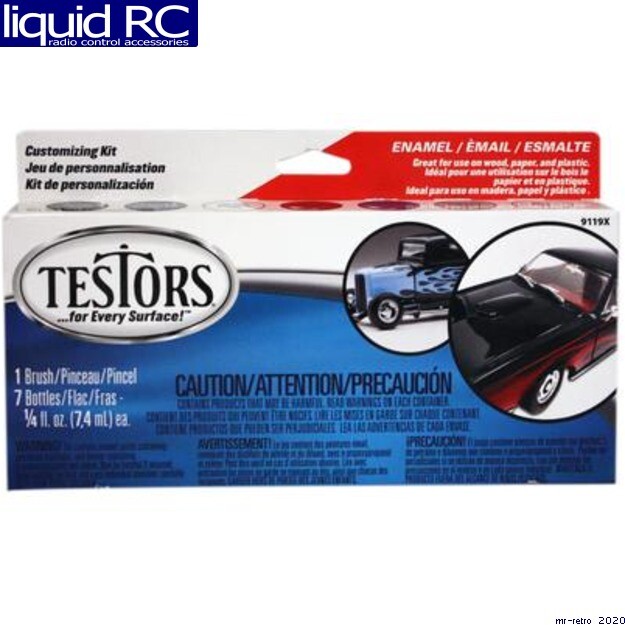 Testors 9119X Enamel Kit:Model Car 6 Colors