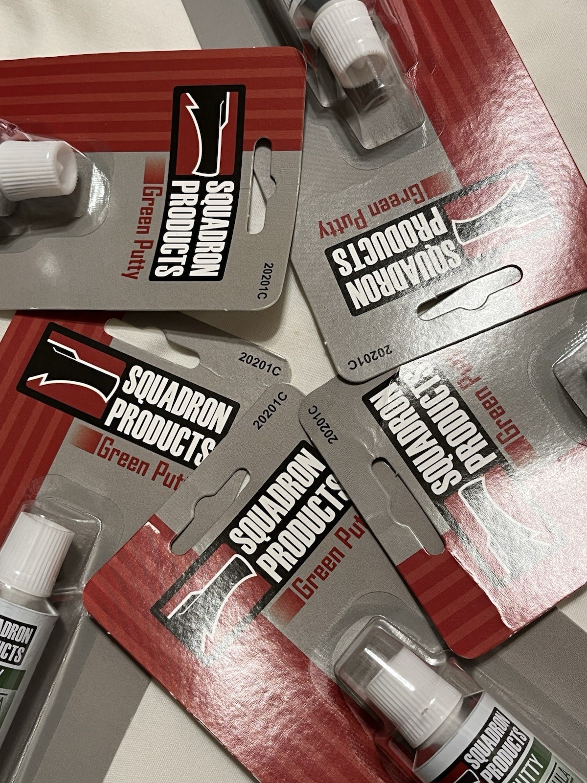 Squadron Products 20201C Green Putty Fast Dry Formula 2.3 oz NEW Lot Of 5