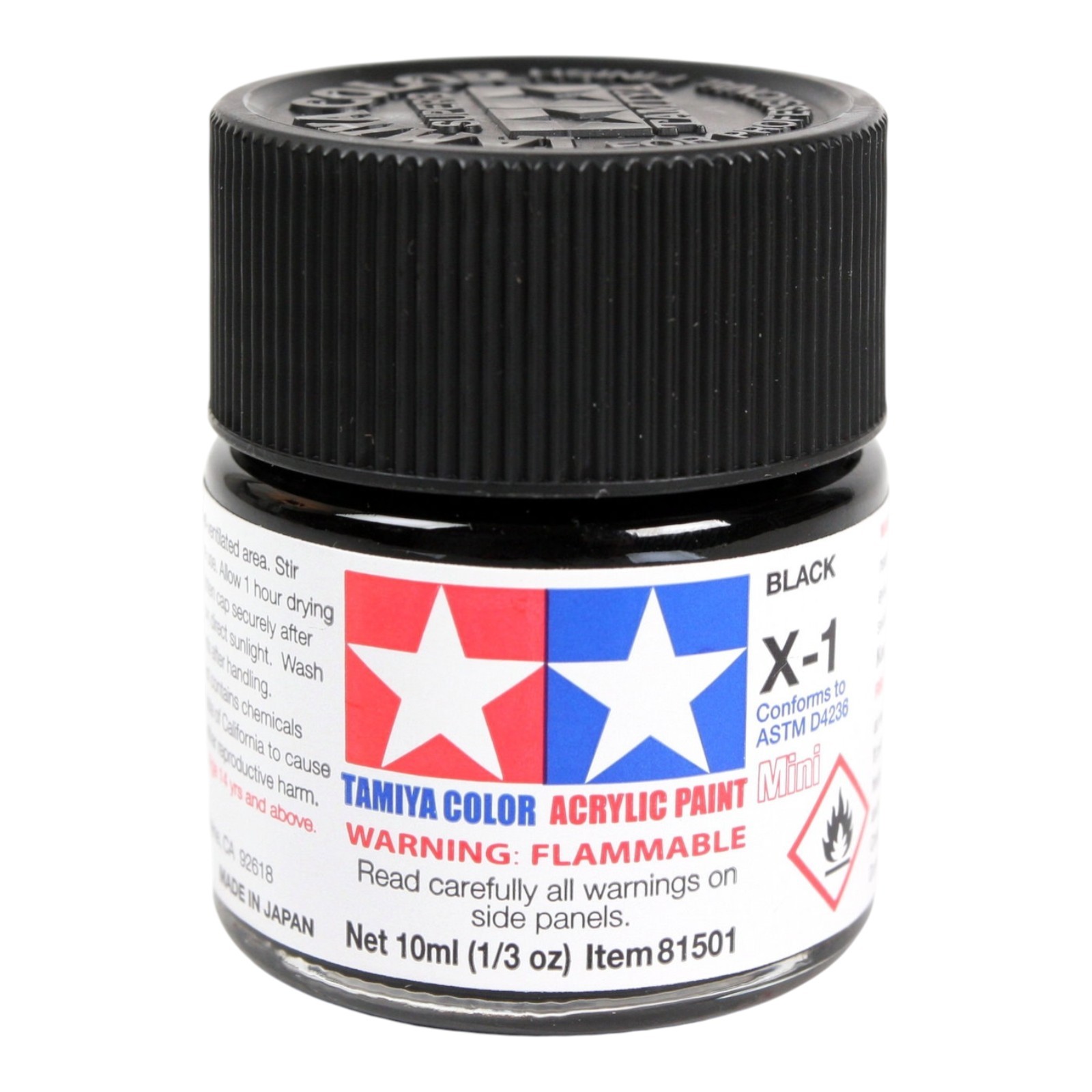 Acrylic Paint Gloss 81501-81535 X-1 to X-35 (10ml) Multiple Options (Tamiya)