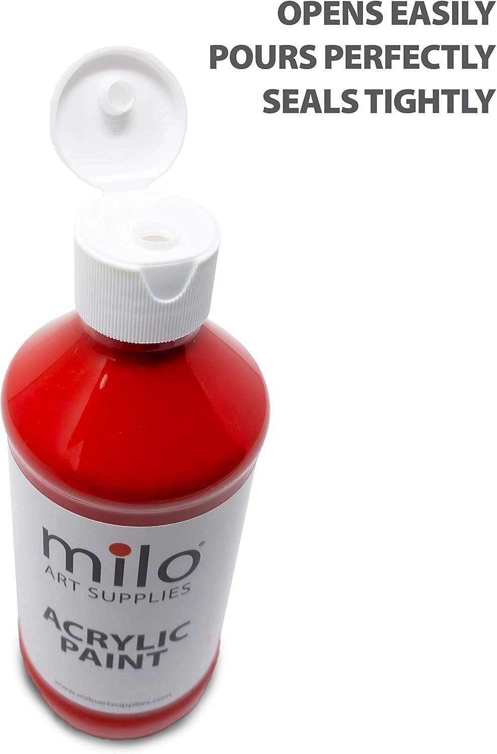 Acrylic Paint Set of 8 Colors | 8 oz Bottles | Student Primary Colors Acrylics