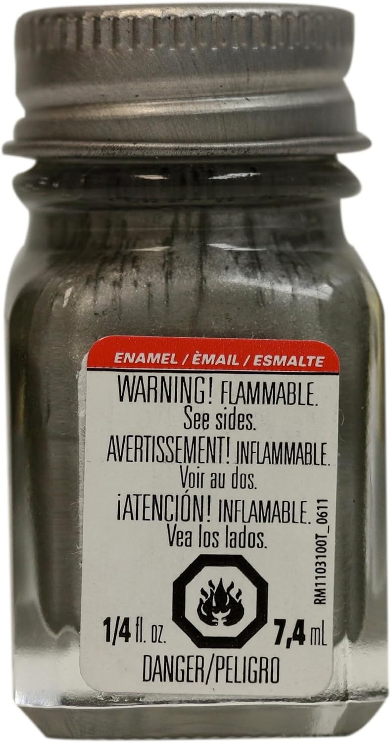 Multicolor .25 Fl Oz Steel Flat Enamel Paint for Artistic Creations