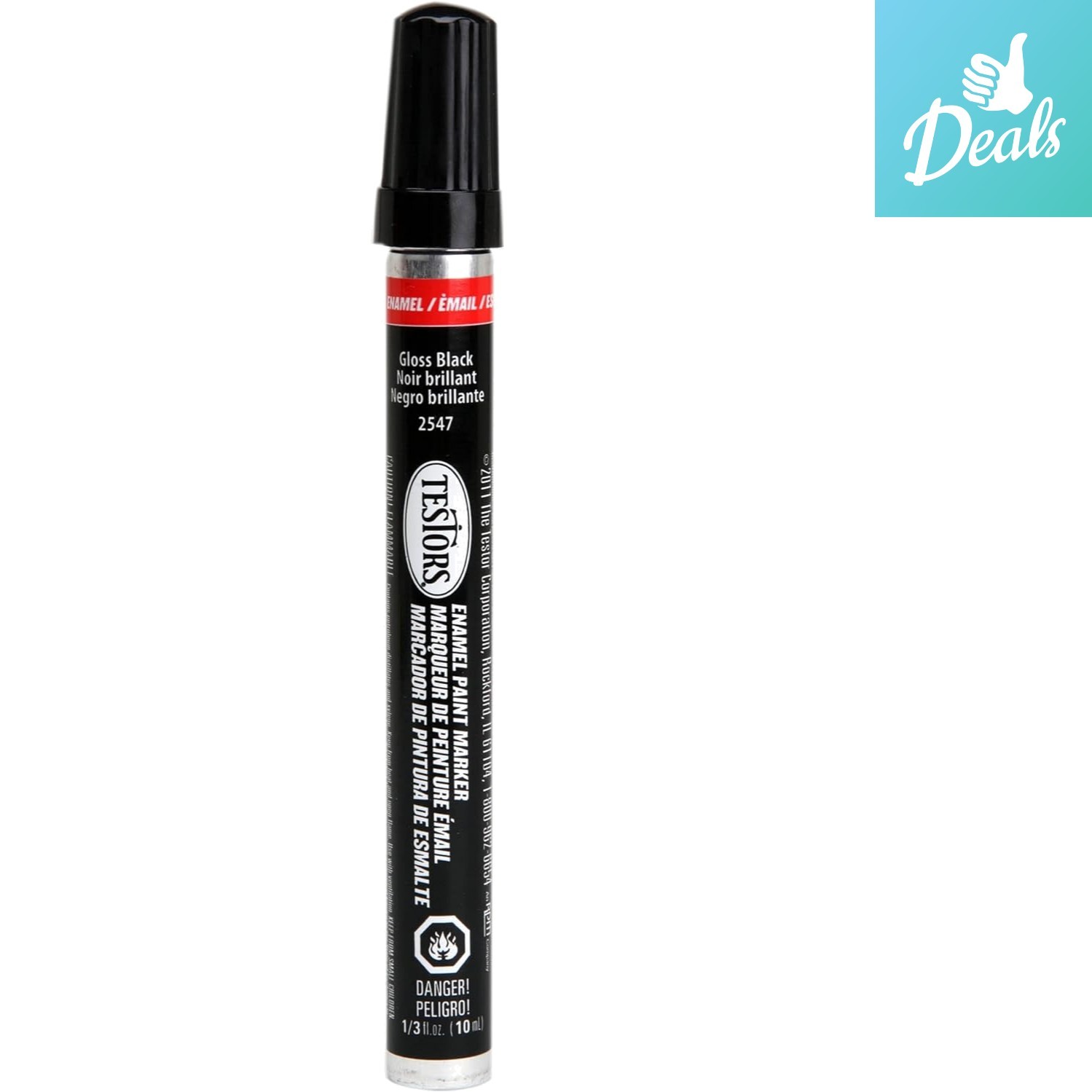 1/3oz Black Chisel Tip Enamel Marker – Perfect for Arts and Crafts Projects