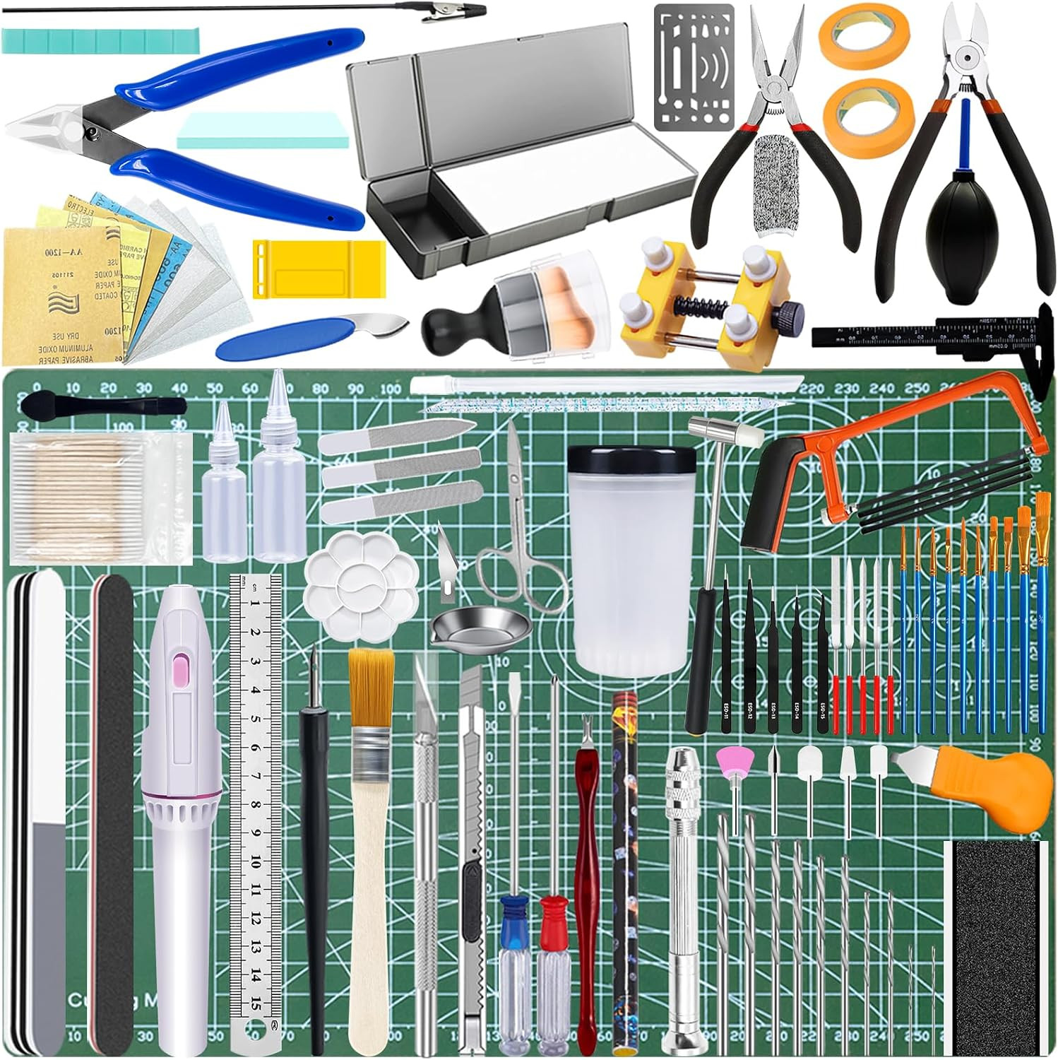 75Pcs Modeler Basic Tools Craft Set, Hobby Modeling Tools for Gundam Model Car A