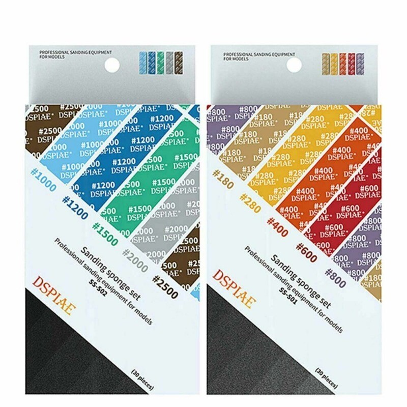 DSPIAE Sanding Sponge Set for Gundam GK Military Model Sandpaper Making Tool USA