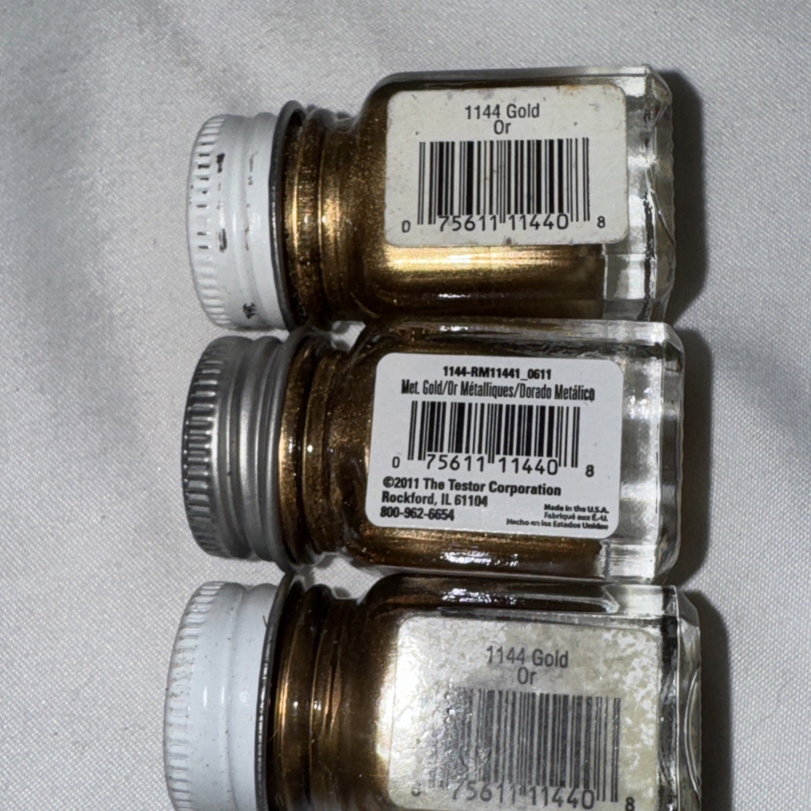 TESTORS Enamel Paint Set AUTO DETAIL 8 Colors 9120 MODEL + 25 Used & 7 Brushes