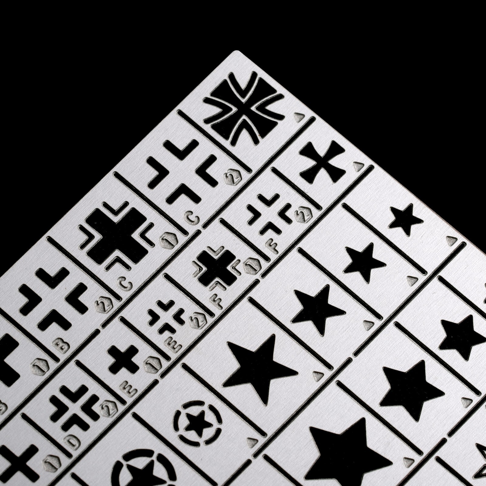 1/72 WWII German America China USSR Number Leakage Spray Stencil Template Tools