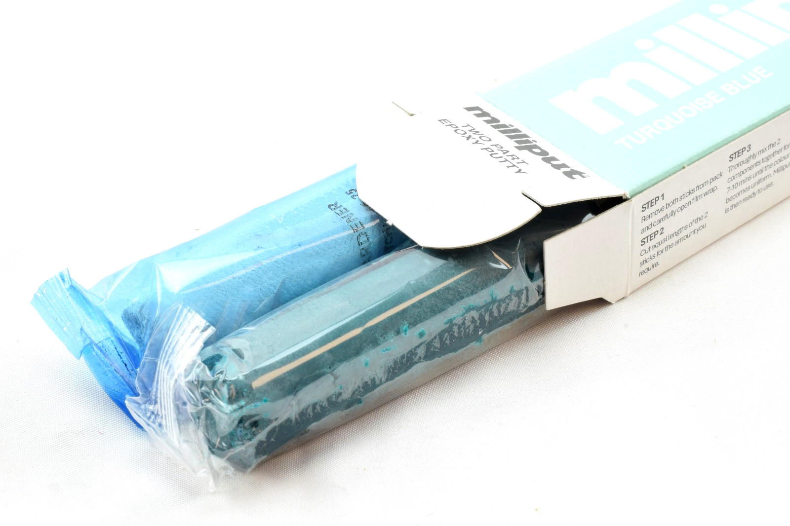 Milliput Turquoise Blue 4oz/113g 2 Part Modeling Sculpting Epoxy Putty Bar