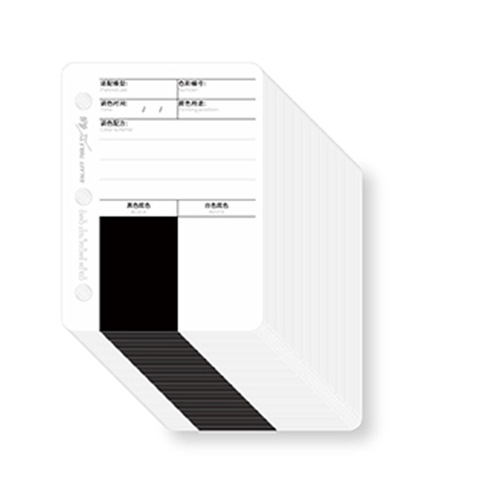 Model Paint Paper Background Color Test Card Kit For Cardboard Masking Tool