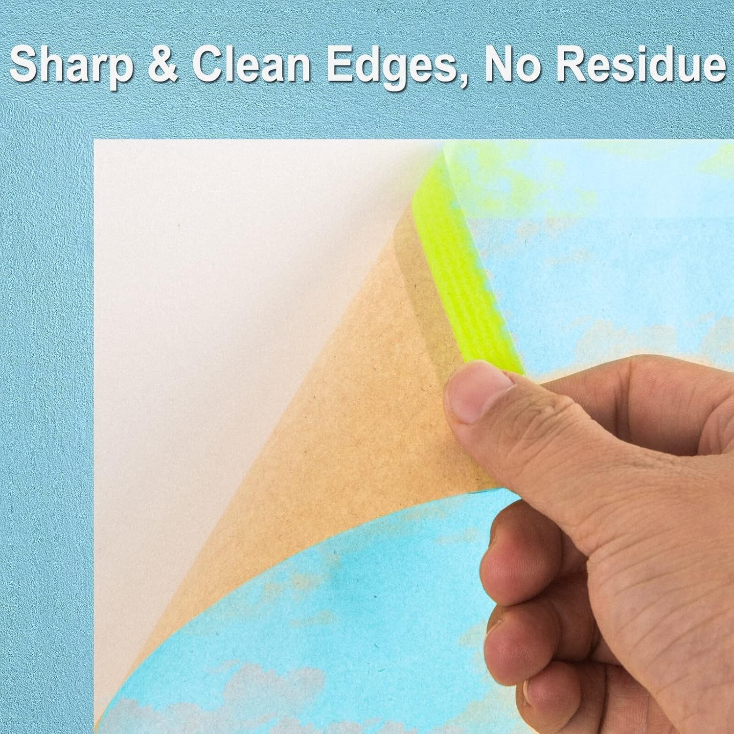 Waterproof Pre-Taped Masking Paper Roll 12in x 50ft – Perfect for Easy Painting