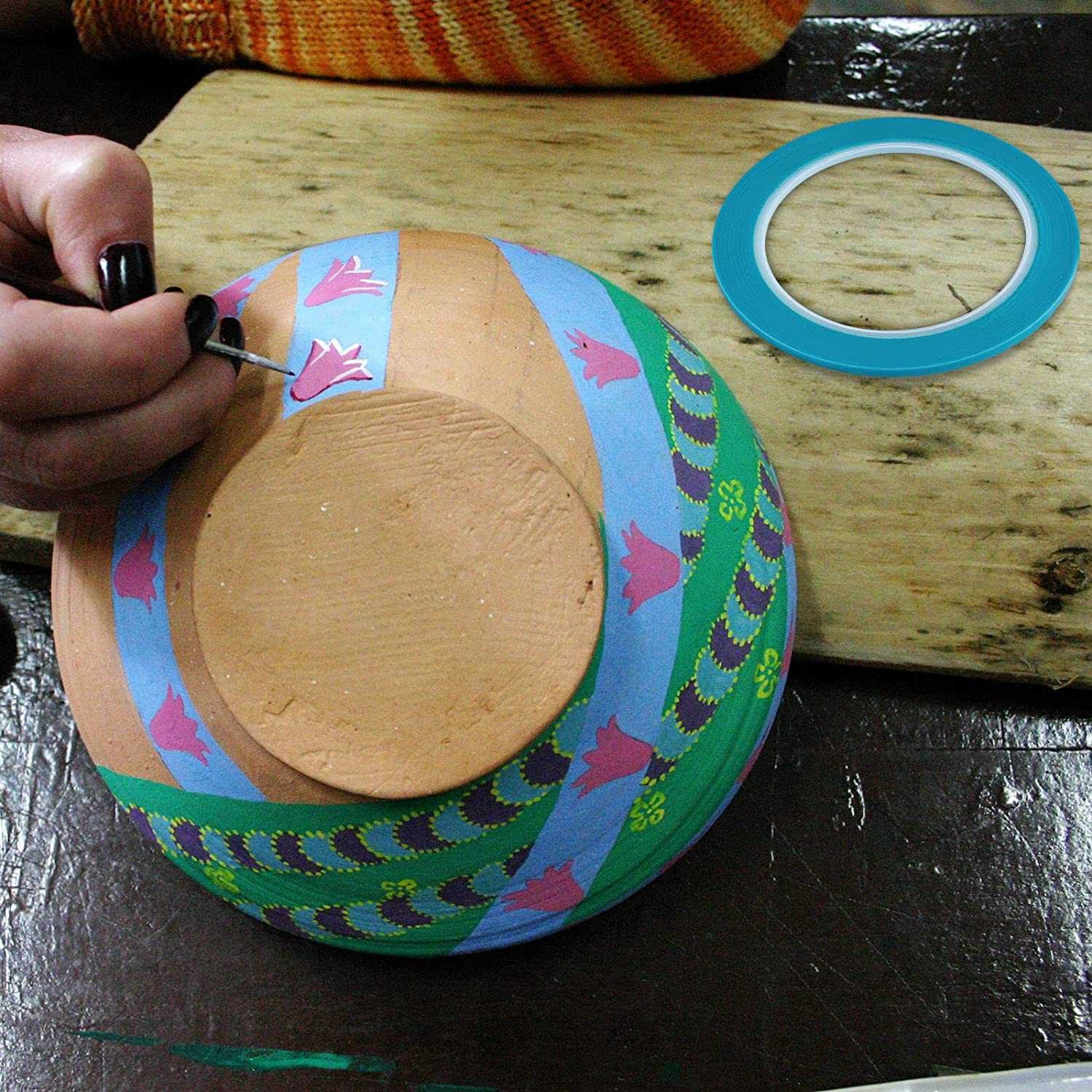 Fine Line Tapes 1/8 Inch 3mm Vinyl Fine Line Masking Tape for Curves1497