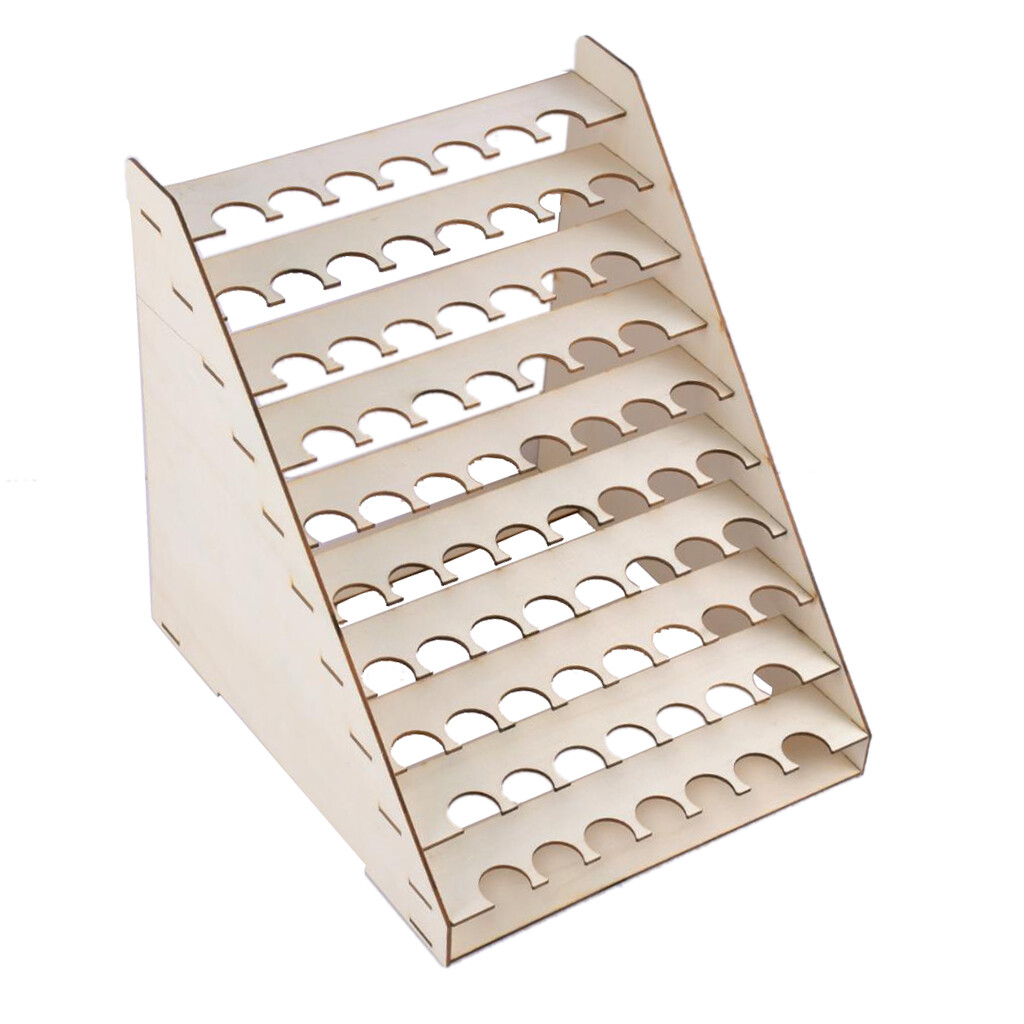 1 piece DIY Wooden Pigment Paint Rack Paint Modular Organizer Storage Stand Tool