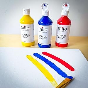 Acrylic Paint Set of 8 Colors | 8 oz Bottles | Student Primary Colors Acrylics