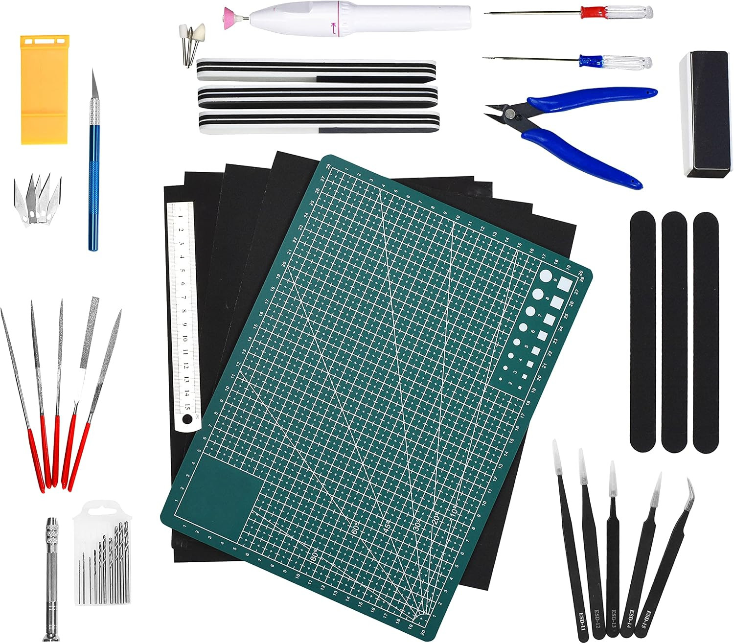 33 Model Building Hobby Tools Kit for 3D Plastic Miniatures |