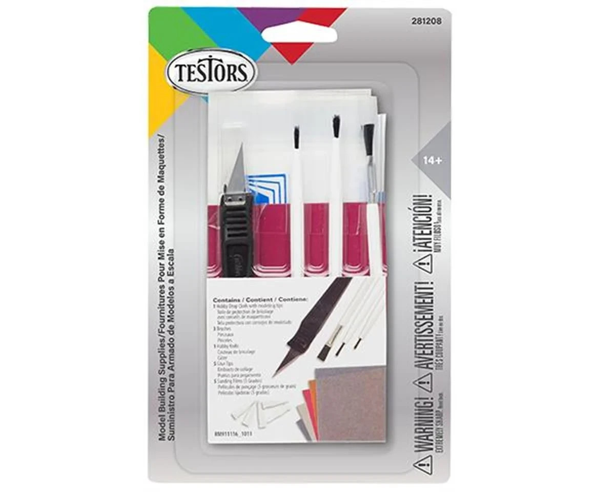 Testors Model Building Supplies 5 Piece Set