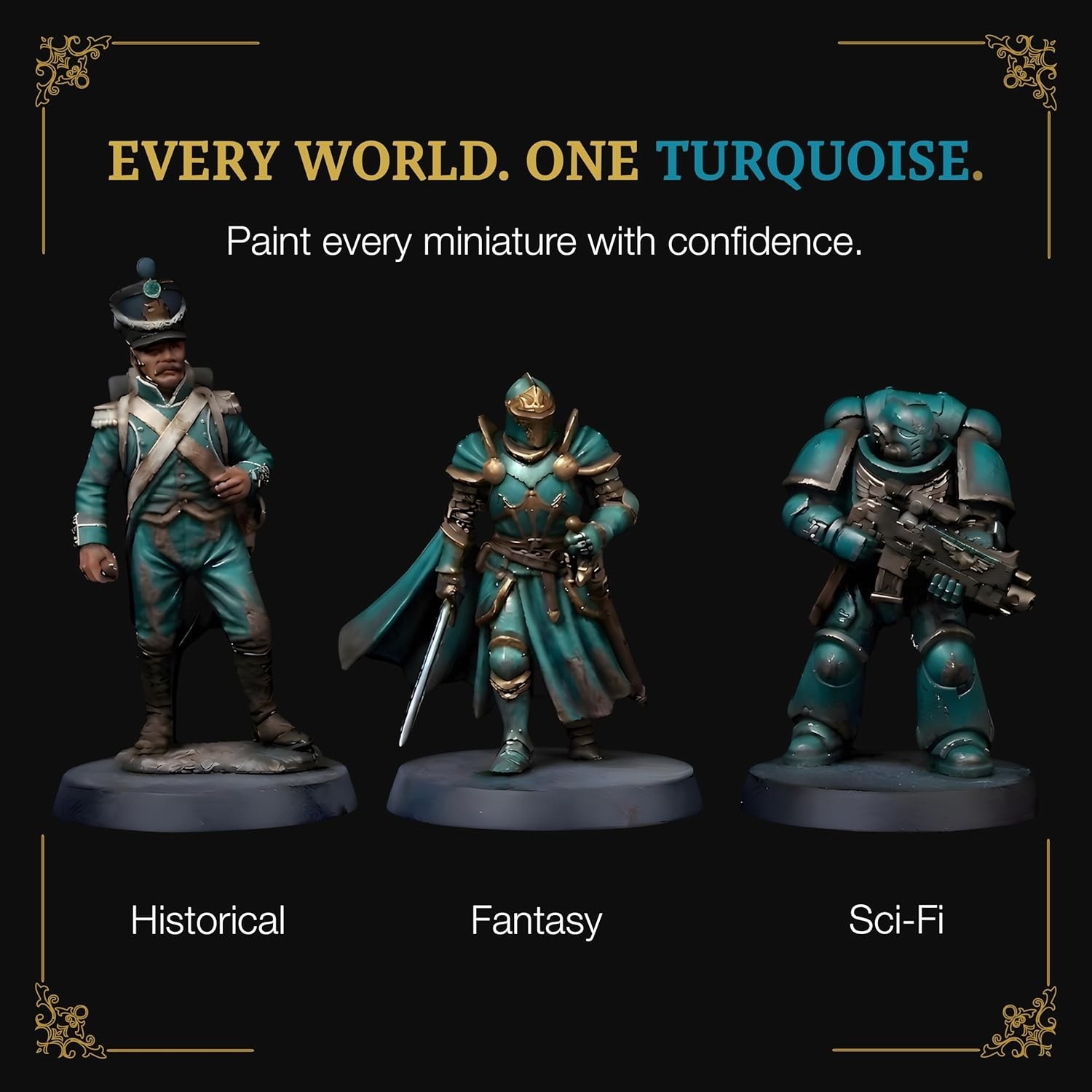 Ludus Bellum Model Paint for Miniatures 18ml Dropper Bottle – Turquoise