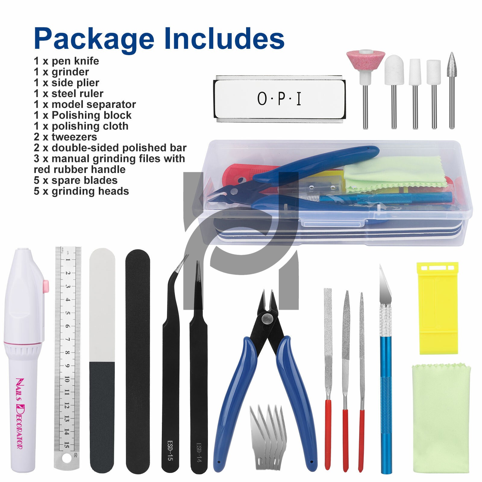 Basic 24pcs Modeler Tool Kit Fit Gundam & Craft Vehicle Model Building
