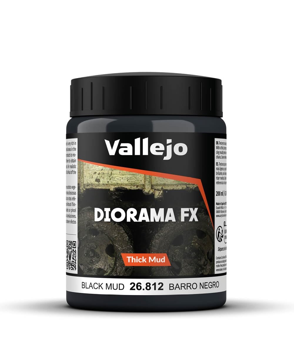 Diorama FX Thick Mud 200 Ml Black – Realistic Texture for Models & Dioramas