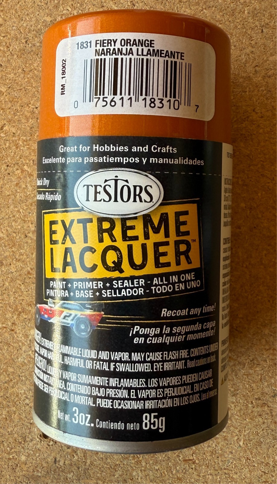 Testors Extreme Lacquer One Coat Lacquer and Enamel Spray Cans